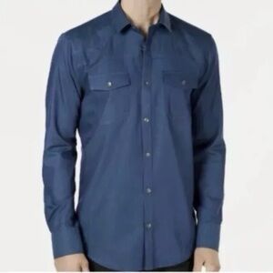 INC International Concepts Men’s Blue Button Down Shirt Size S